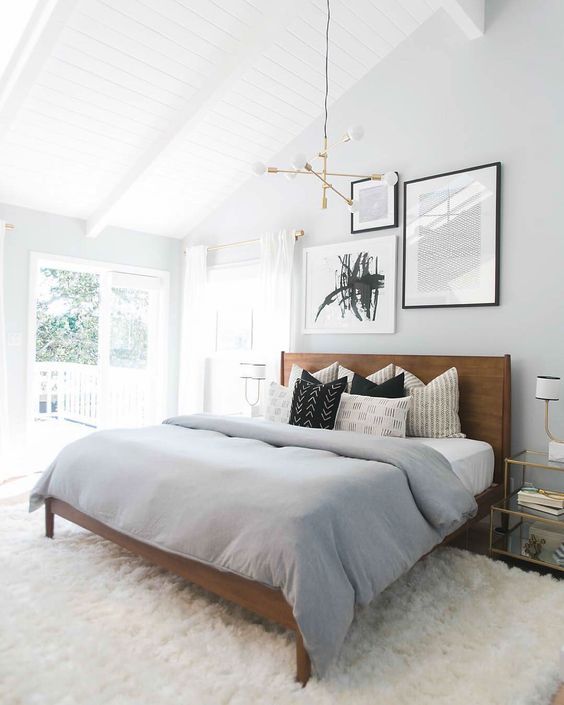 Get The Look: A Spacious Neutral Bedroom With a Touch of Mid-Century Style