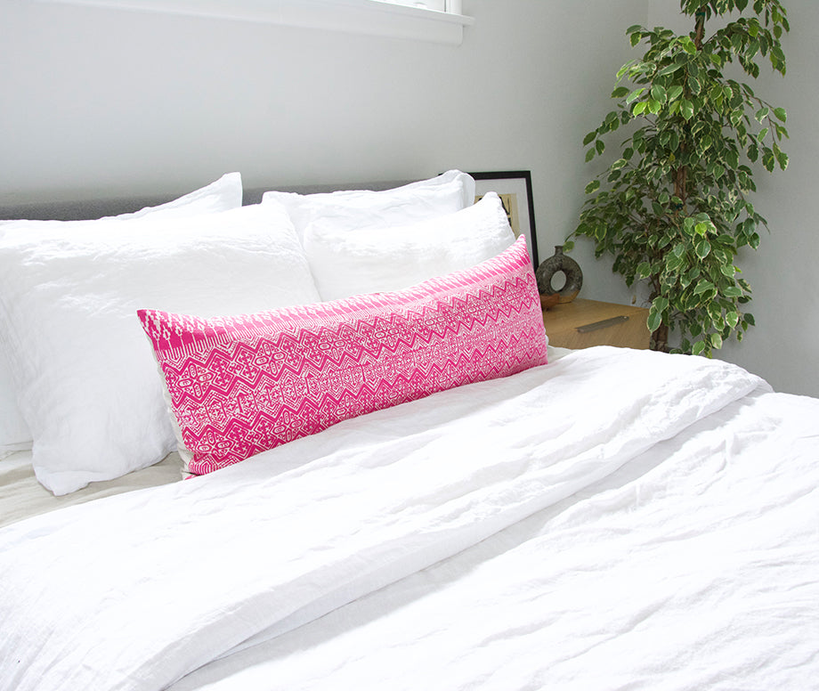 Kalia Electric Pink Vintage Batik pillow