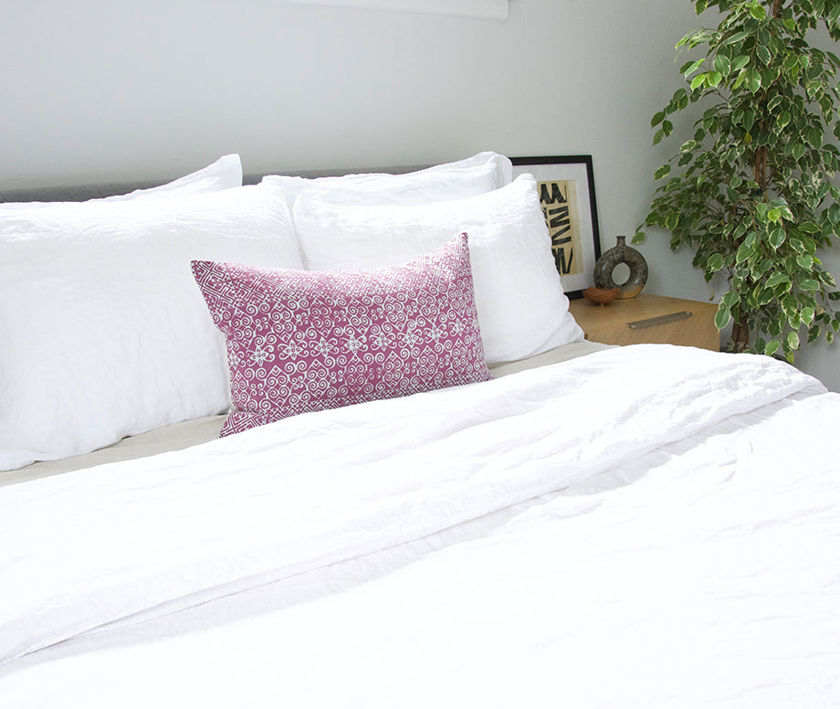 Muted Pink Vintage Batik pillow