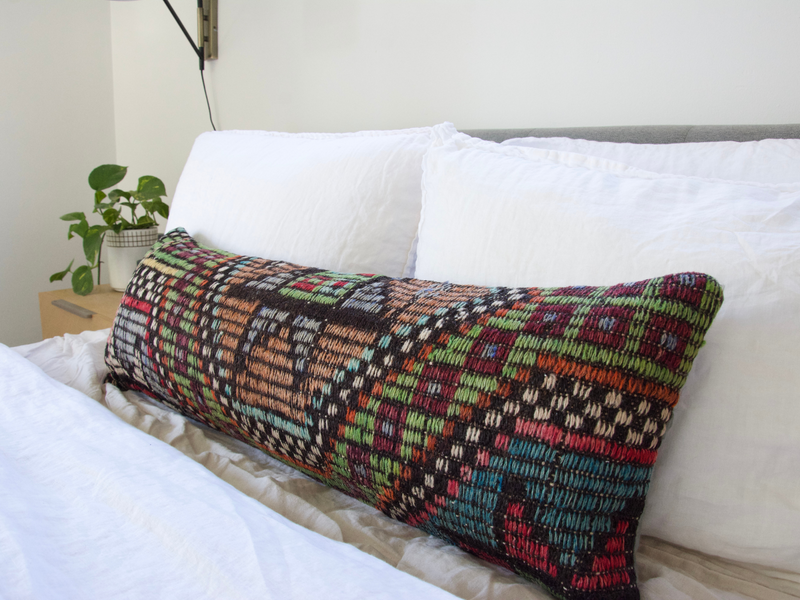 Decorative Lumbar Pillow Cover for Bed 14X36 Boho Throw Pillow