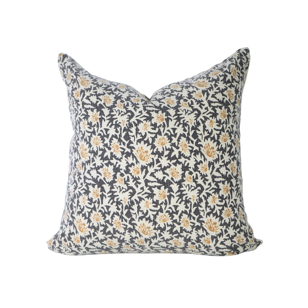 Shara Floral Block Print pillow