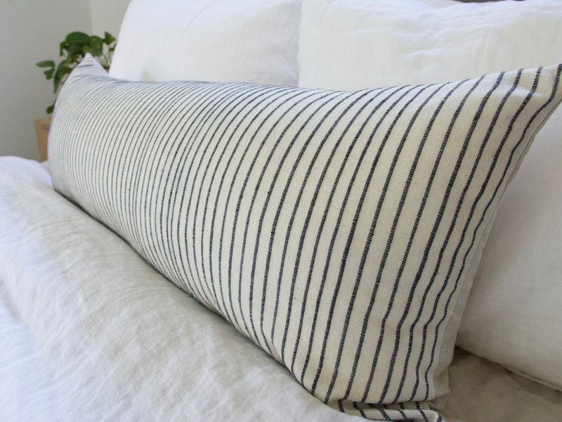Black and white striped pillow cases deals