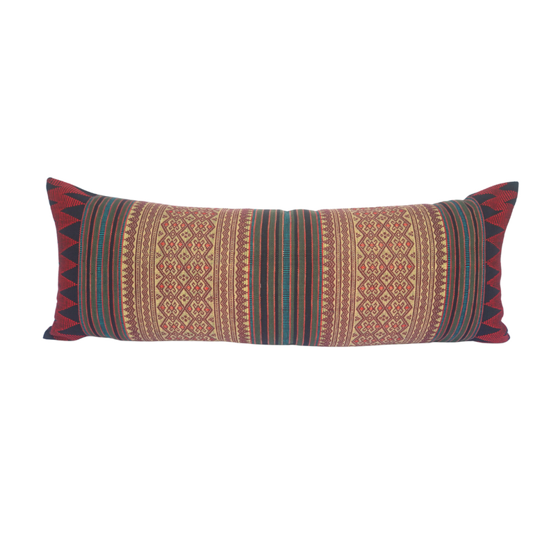Aienla Naga Tribal Lumbar Pillow