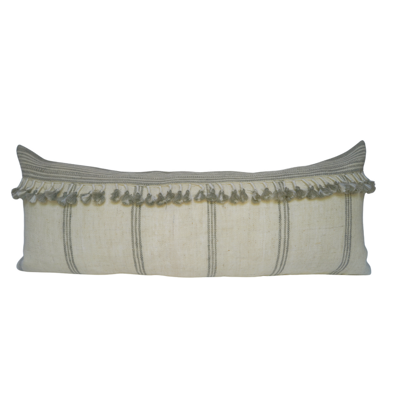 Pooja Bhujodi Fringe Lumbar Pillow