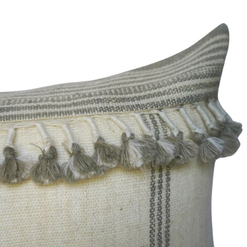 Pooja Bhujodi Fringe Lumbar Pillow