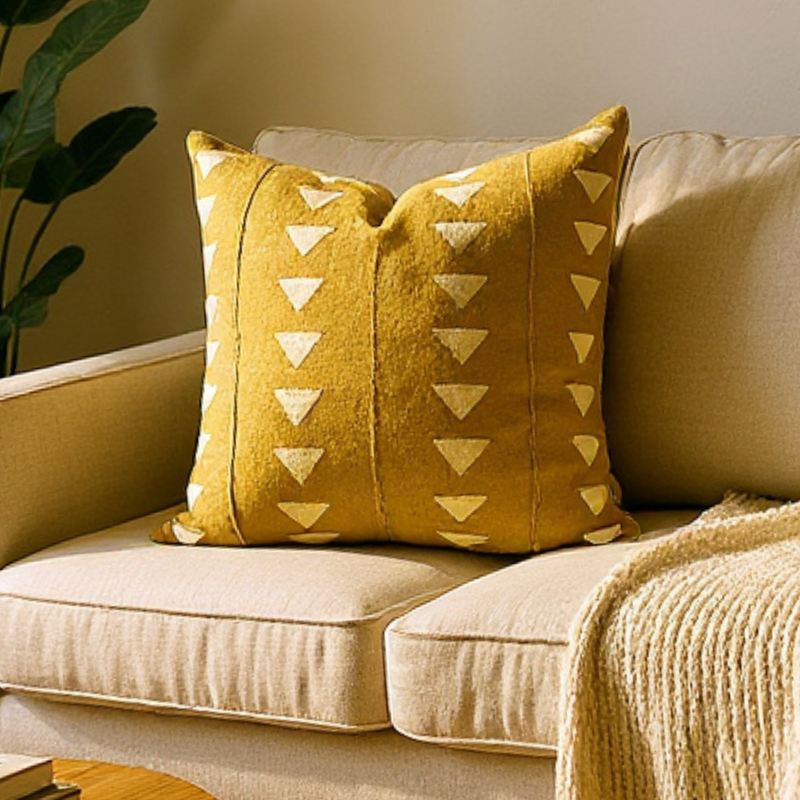 Golden Triangles Mud Cloth