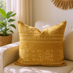 Mustard Tribal Mud Cloth
