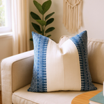 Mixed Baltic Blue Batik and Mud Cloth