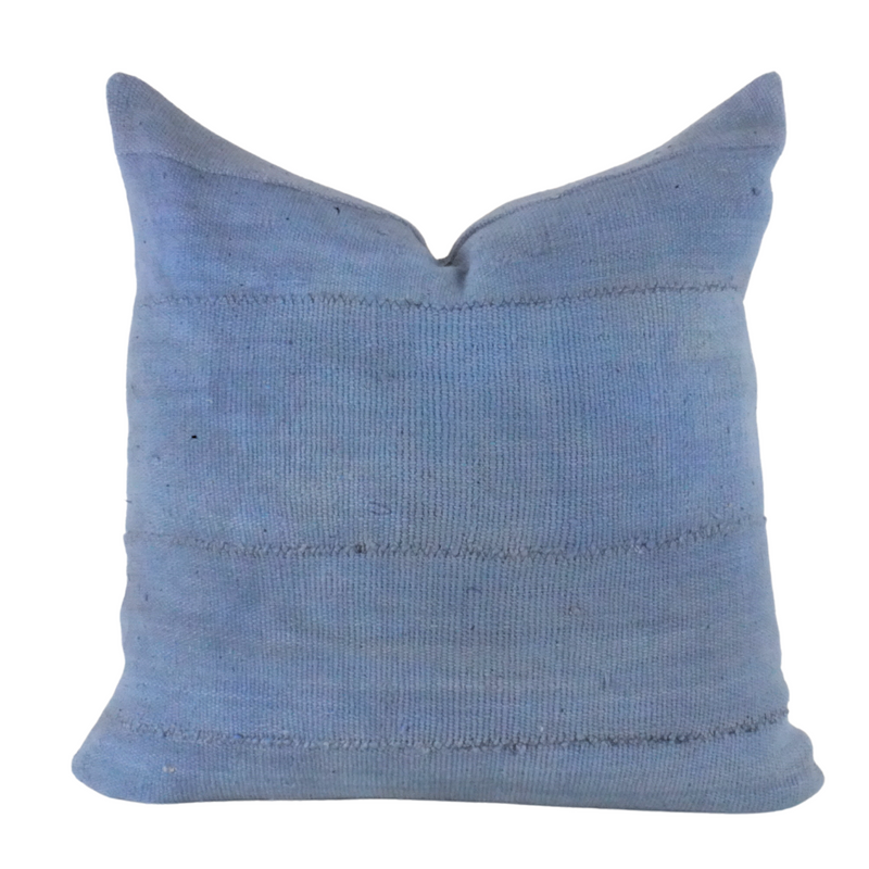 Solid Blue Mudcloth