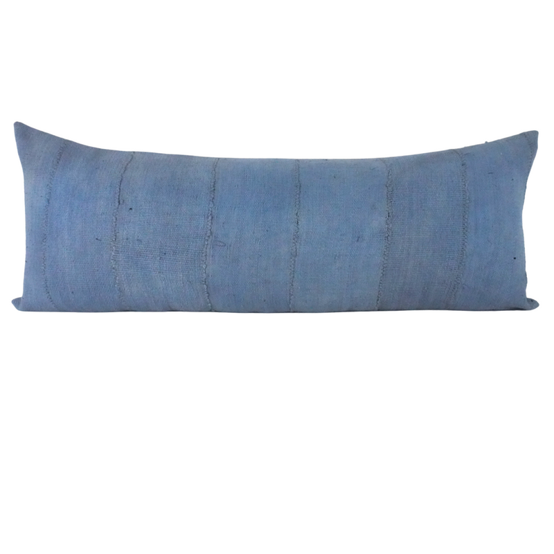 Solid Blue Mudcloth