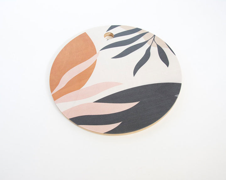 Abstract Neutral Plant Cutting Board