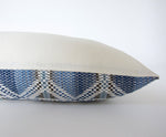 Adoette Indigo Extra Long Lumbar Pillow Case - 14x50