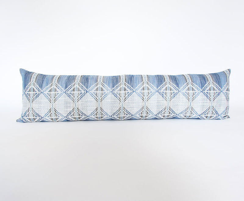 Adoette Indigo Extra Long Lumbar Pillow Case - 14x50
