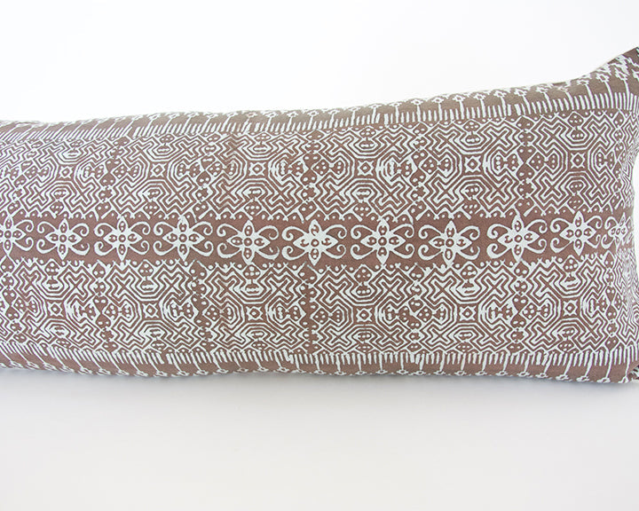 Batik Extra Long Lumbar Pillow - Blush - 14x36 - #3