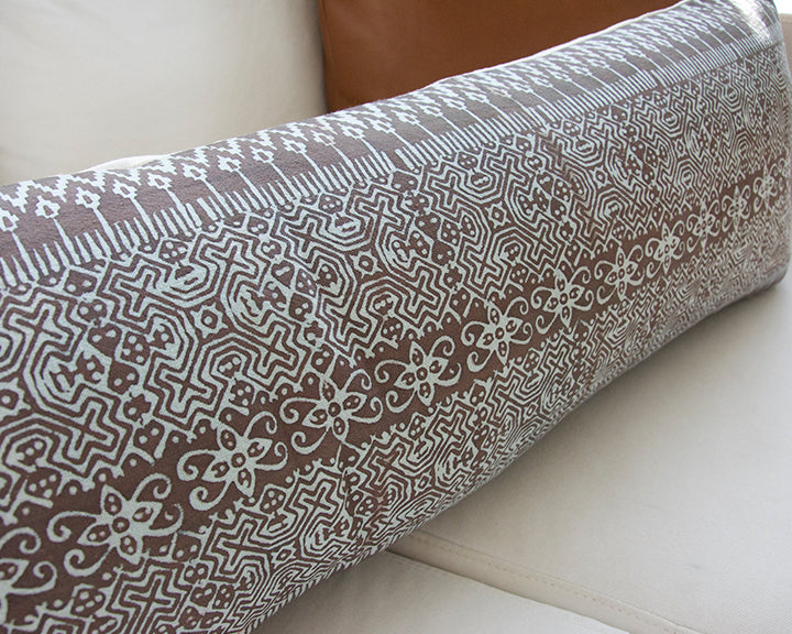 Batik Extra Long Lumbar Pillow - Blush - 14x36 - #3