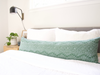 Batik Extra Long Lumbar Pillow Case - Green & Baby Blue - 14x50
