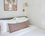 Batik Extra Long Lumbar Pillow Case - Mocha - 14x36
