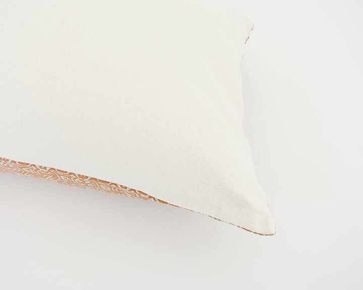 Batik Extra Long Lumbar Pillow - Orange - 14x36