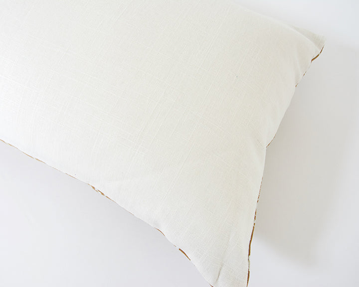 Batik Extra Long Lumbar Pillow - Rust - 14x36