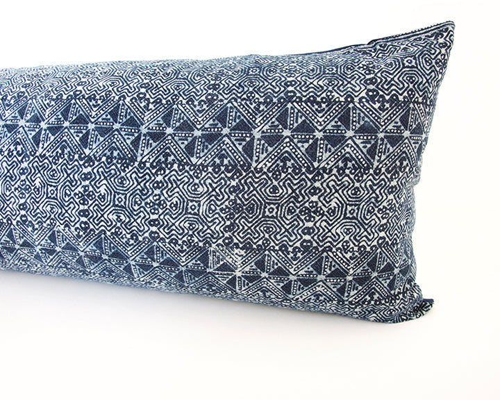 Batik Extra Long Lumbar Pillow 14x36 - #13