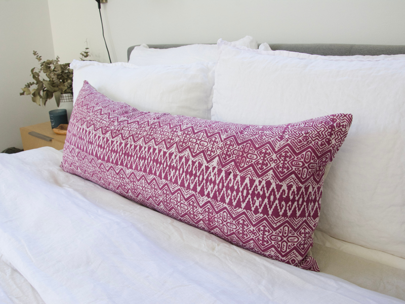 Pink long pillow sales