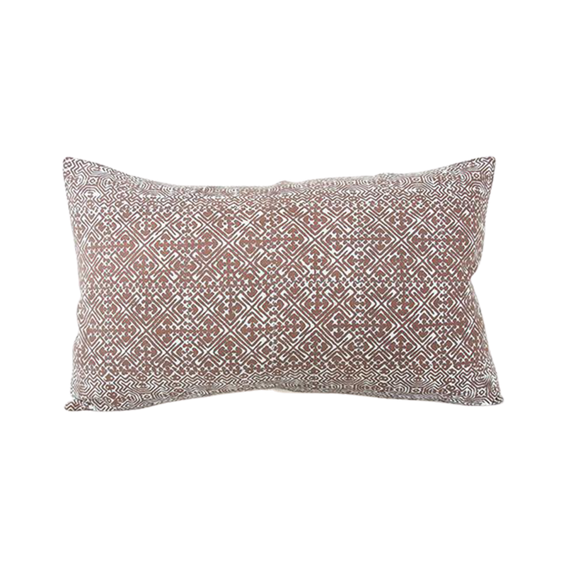 Batik Lumbar Pillow - Mocha - 14x22 #2 pillow