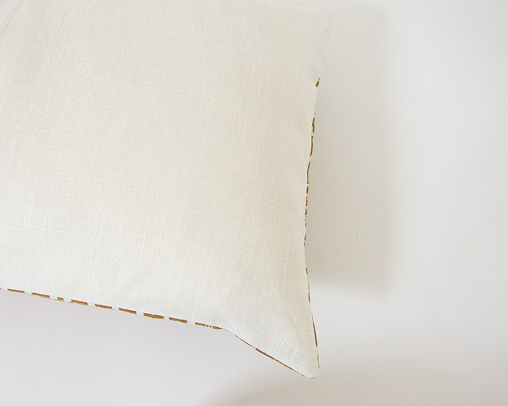 Batik Lumbar Pillow Case - Rust - 14x22