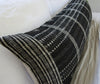 Black Bhujodi Extra Long Lumbar Pillow #1 - 14x36