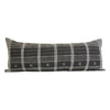 Black Bhujodi Extra Long Lumbar Pillow #1 - 14x36 pillow