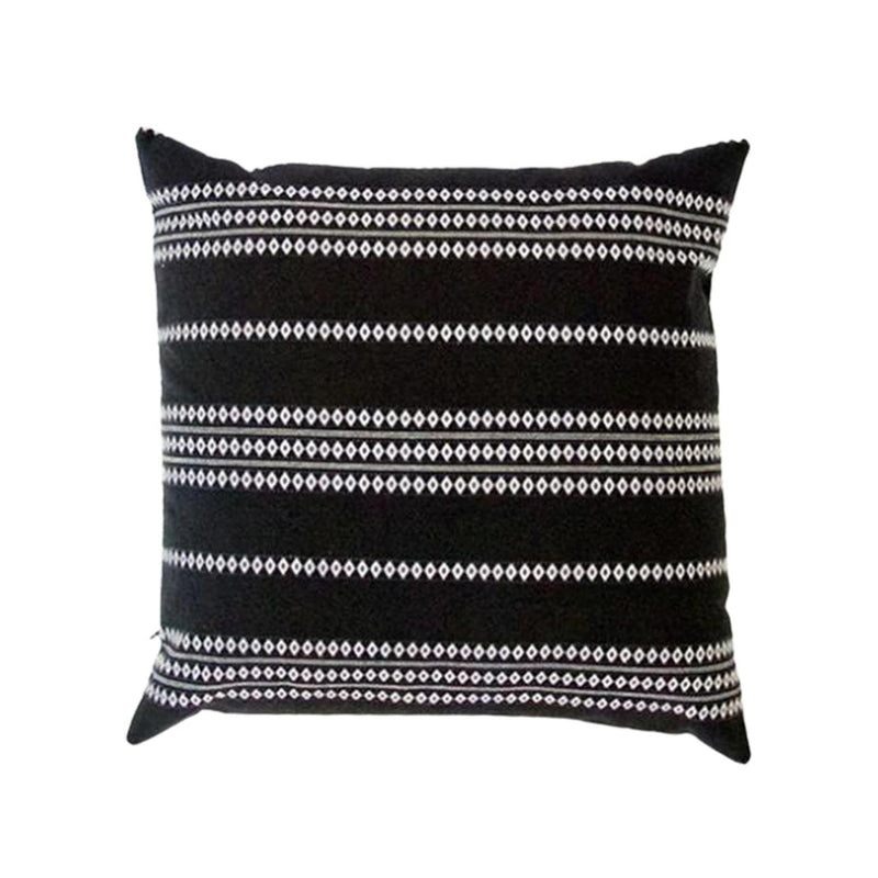 Black Diamond Striped Accent Pillow - 22x22 pillow