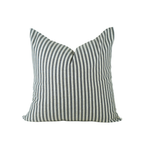 Black Nautical Stripe pillow