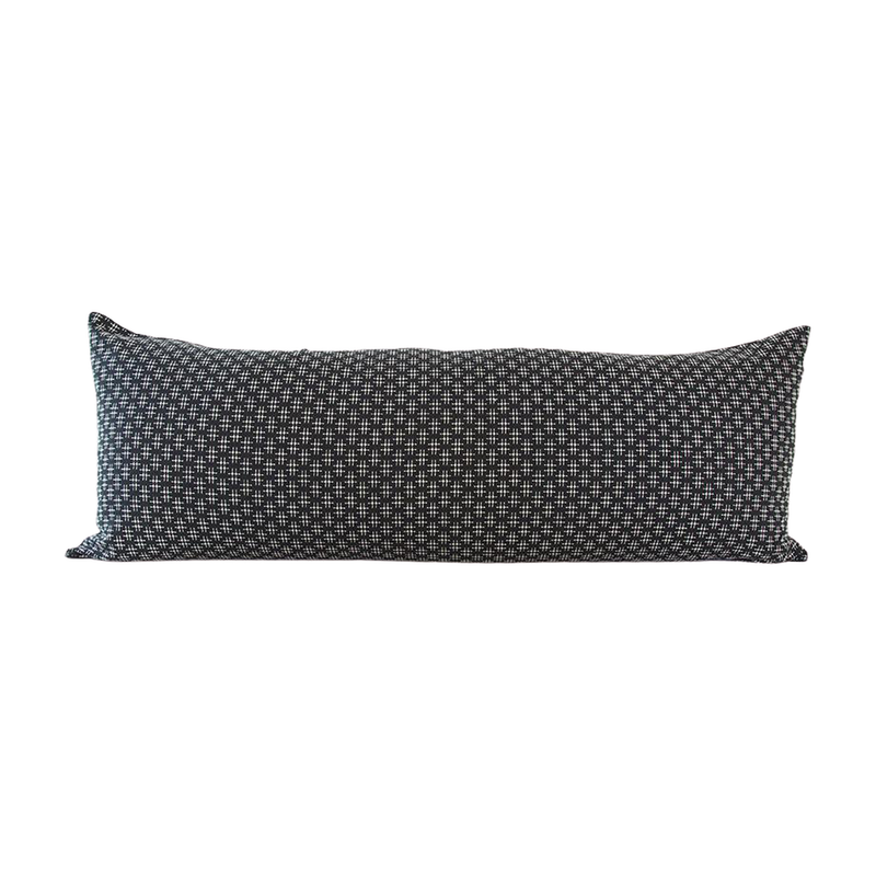Black & White Hashtag Extra Long Lumbar Pillow Case - 14x36 pillow
