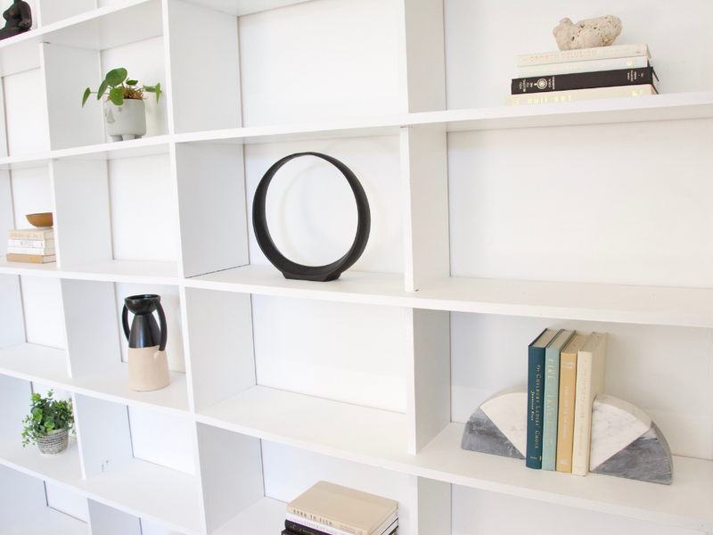 Black & White Marble Bookends