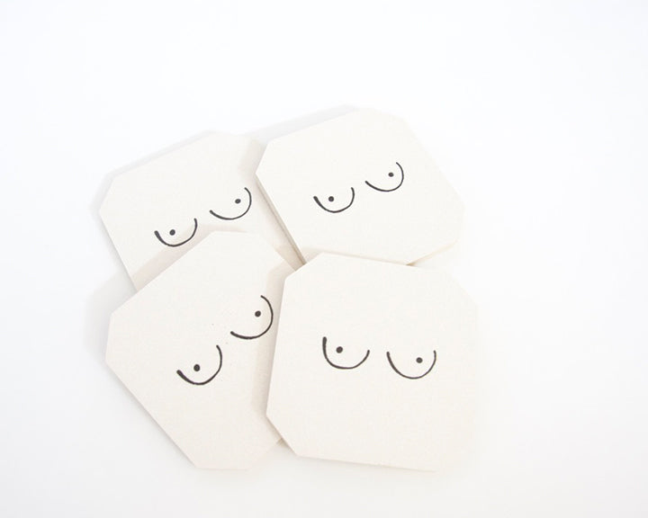 Boobs Coaster Set