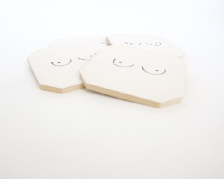 Boobs Coaster Set