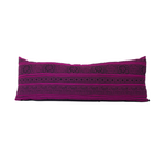 Bright Pink Hmong Extra Long Lumbar Pillow Case #3 - 14x36 pillow