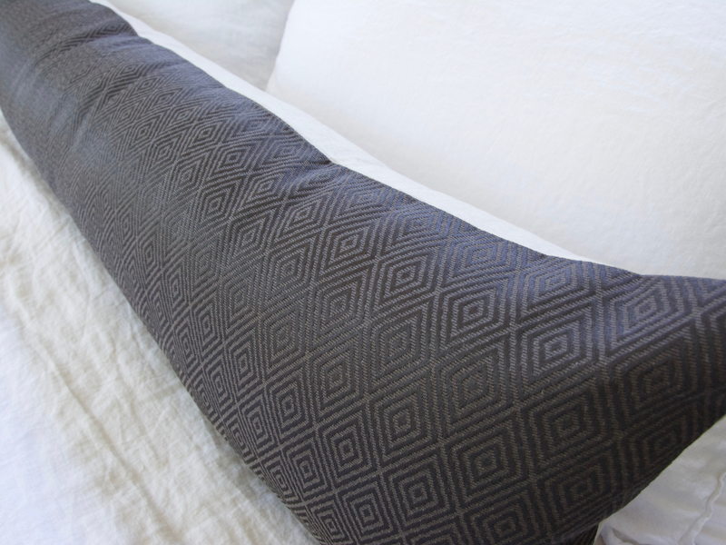 Diamond Extra Long Lumbar Pillow - Mocha - 14x50