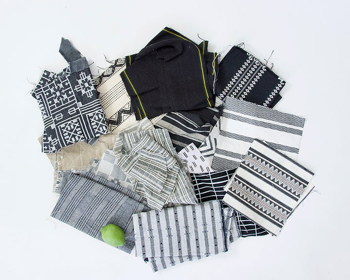 Fabric Bundle: Black, White & Grey