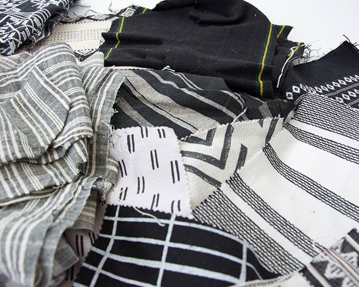 Fabric Bundle: Black, White & Grey