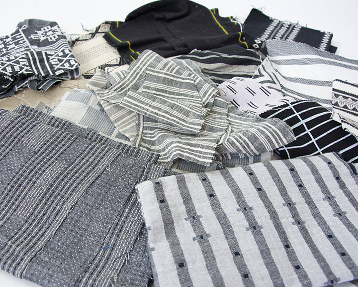 Fabric Bundle: Black, White & Grey