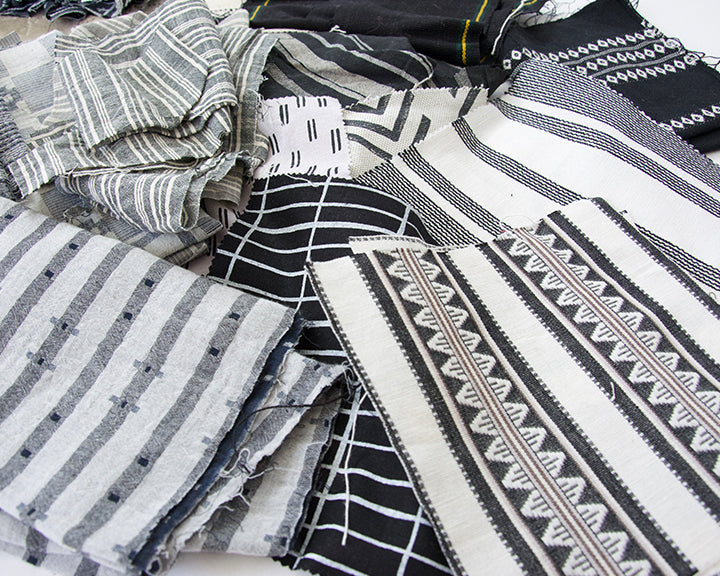 Fabric Bundle: Black, White & Grey