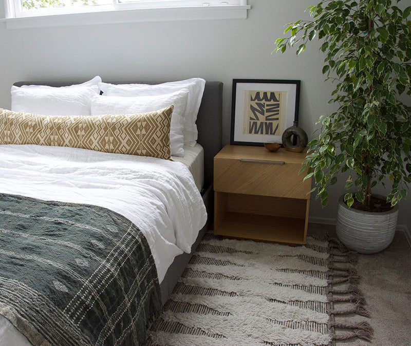 Golden Ebony Extra Long Lumbar Pillow Case - 14x50