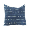 Indigo African Mud Cloth Pillow - 20x20 #9 pillow