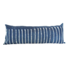 Indigo African Mud Cloth Extra Long Lumbar Pillow - 14x36 #61 pillow