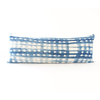 Indigo African Mud Cloth Extra Long Lumbar Pillow - 14x36 #64 pillow