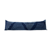 Indigo African Mud Cloth Extra Long Lumbar Pillow - 14x50 #29 pillow