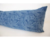 Indigo Bagru Print Extra Long Lumbar Pillow Case - 14x36