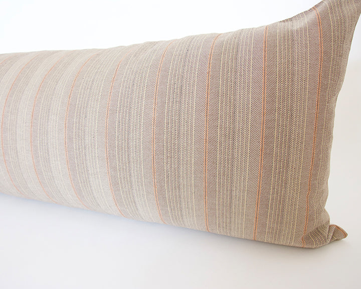 Just Peachy Striped Extra Long Lumbar Pillow Case - 14x50