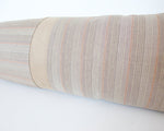 Mixed: Just Peachy Striped / Suede Extra Long Lumbar Pillow - 14x50
