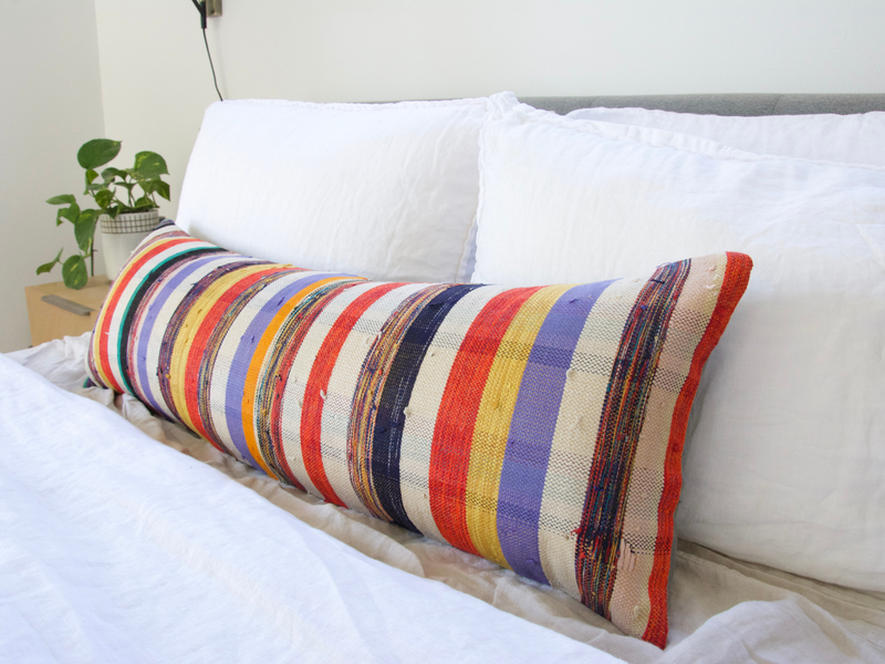 Kilim Extra Long Lumbar Pillow #6 - 14x36